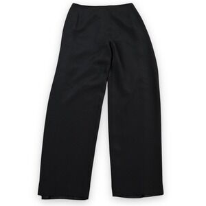 VTG Sylvia Heisel 100% Silk Black Pants Womens 8 Black Made USA 2002 Minimalist